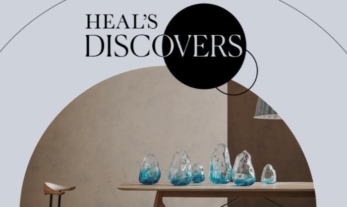 Glass vases designed by Lea Randebrock for Heal's